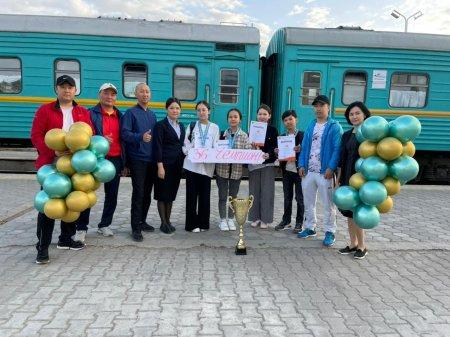 Чемпиондарды күтіп алу сәтінен